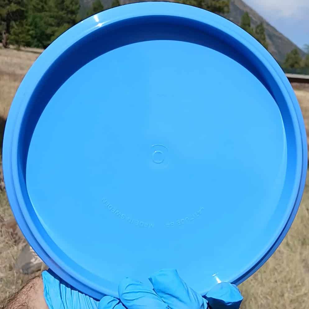 Latitude 64 BioGold Fuse wiped blue midrange back view.