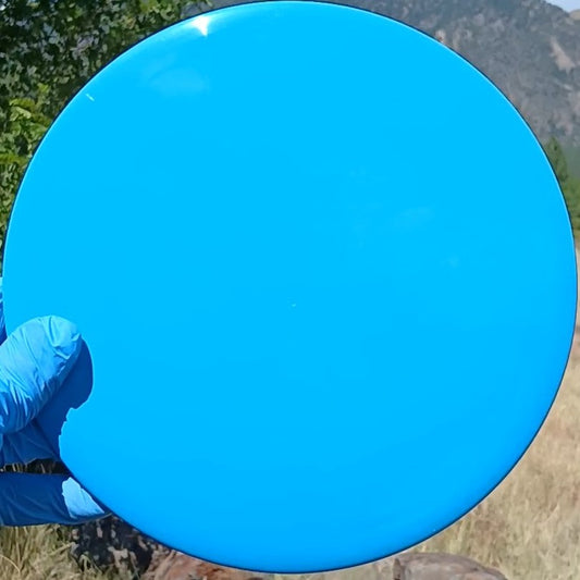 Dynamic Discs Fuzion Verdict blue blank midrange front view