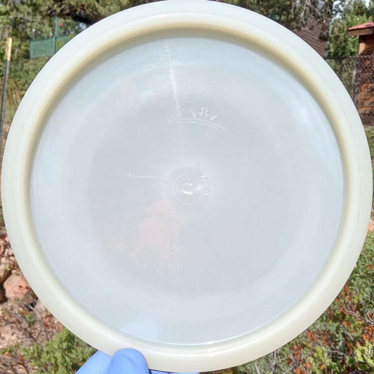 Dynamic Discs Lucid Emac Truth white disc golf midrange back view - Custom Dyed Discs