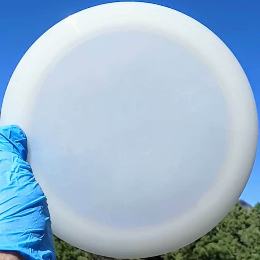 Latitude 64 Opto Ballista Pro white blank disc golf distance driver front view