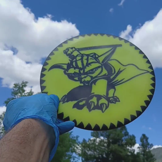 018003.01 Lucid Air Evader Yoda Saber star wars disc golf fairway driver from Dynamic Discs.