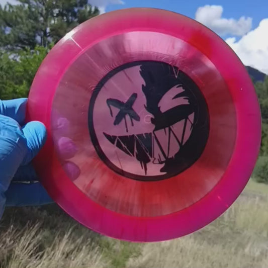 034908.01 VIP-X Sword Crazy Smiley disc golf distance driver from Dynamic Discs.