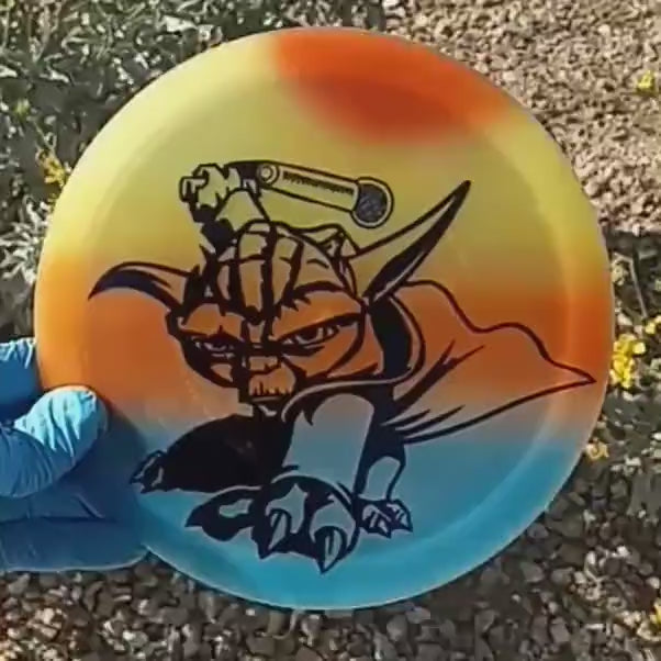 04703.09 Discmania Rockstar glow in the dark fairway driver. Star wars Yoda microphone