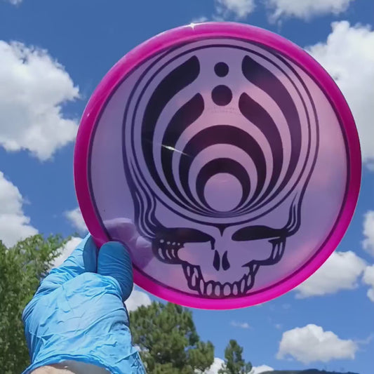 014202.02 Lucid Marshall Bassnectar purple disc golf putter.