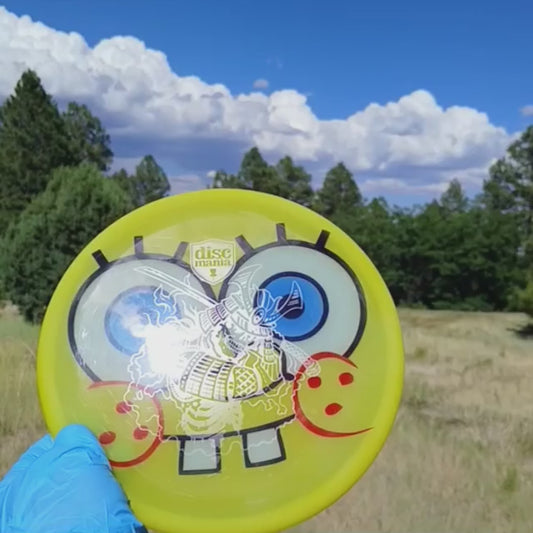 042603.15 Shogun Glow SpongeBob ghost stamp disc golf putter from Discmania.