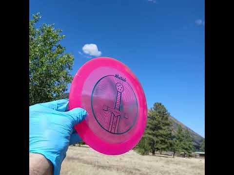 77034902.24 VIP Sword Pink Tour Stamp disc golf distance driver from Westsdide Discs. 