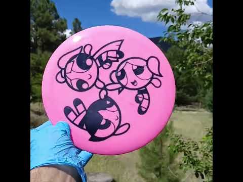 01 GOLD LINE JADE POWERPUFF GIRLS FAIRWAY DRIVER 164G DISC GOLF FAIRWAY DRIVE LATITUDE 64