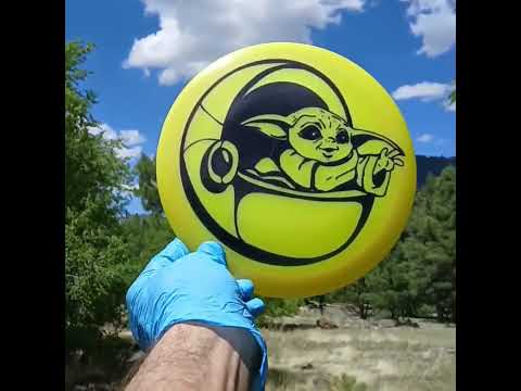 Dynamic Discs Lucid Air Breakout Baby Yoda Cradle Disc Golf Fairway Driver - Custom Dyed Disc