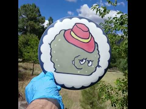 Dynamic Discs Fuzion Escape Aqua Teen Meatwad White Disc Golf Fairway Driver - Custom Dyed Disc