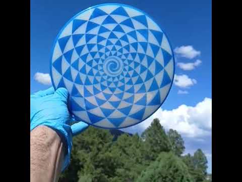Dynamic Discs Lucid Sparkle Felon Penny Flower Spiral Pink Disc Golf Fairway Driver - Custom Dyed Discs