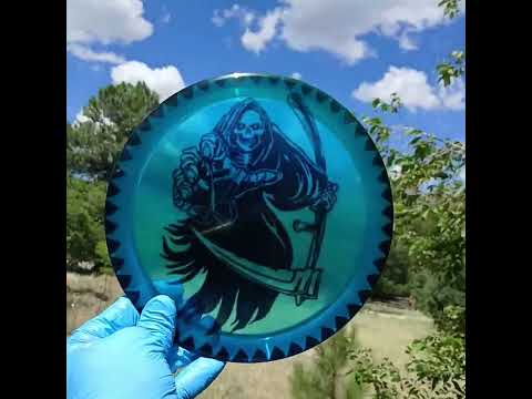 Dynamic Discs Lucid Ice Criminal Grim Reaper Disc Golf Fairway Driver - Custom Dyed Disc