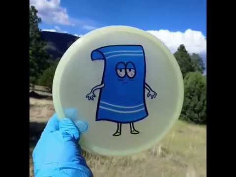 042603.12 Shogun Glow Towelie disc golf putter ghost stamp by Discmania.
