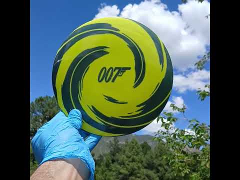 Dynamic Discs BioFuzion Enforcer James Bond Yellow Disc Golf Distance Driver - Custom Dyed Disc