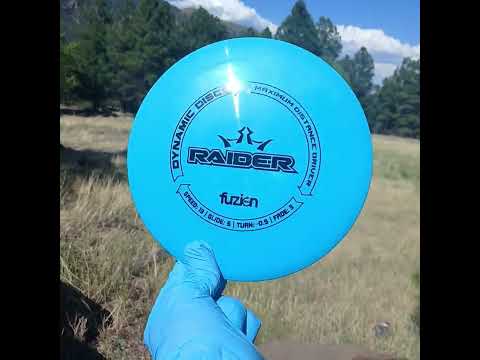 88014605.23 BioFuzion Raider blue hot-stamped disc golf distance driver from Dynamic Discs.
