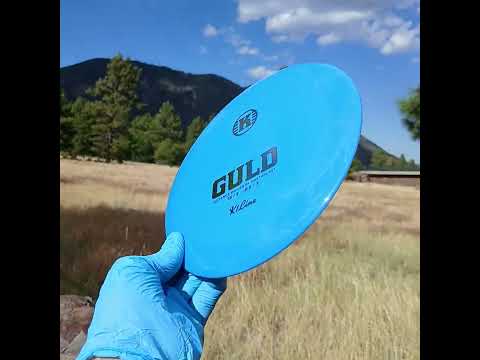 77054001.23 Kastaplast K1 Line Blue Guld disc golf distance driver. 