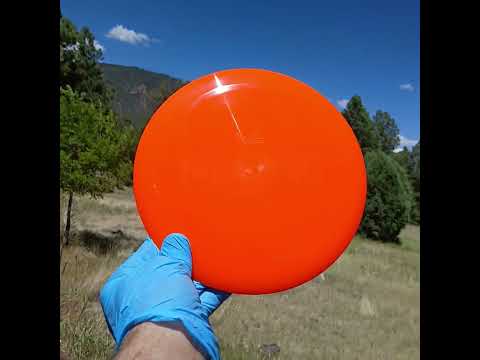 88024001.01 Gold Line Ballista orange wiped disc golf distance driver from Latitude 64. 