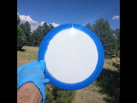 88014301.03 Fuzion Orbit Enforcer Blue Blank overstable disc golf distance driver from Dynamic Discs.