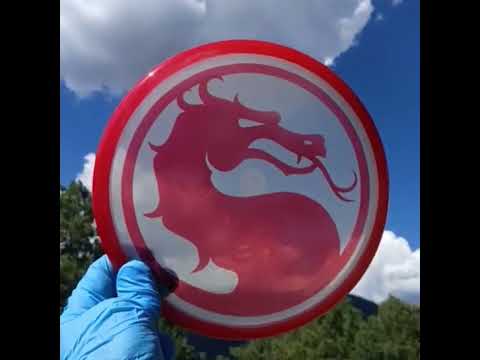 042603.07 Shogun Glow Mortal Kombat disc golf ghost stamp putter.