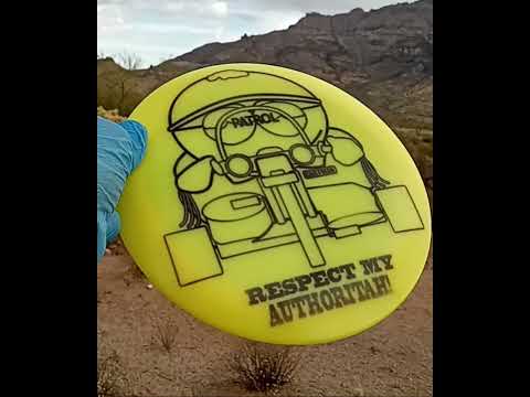 Dynamic Discs Lucid Air Captain Cartman Yellow Disc Golf Distance Driver - Custom Dyed Disc