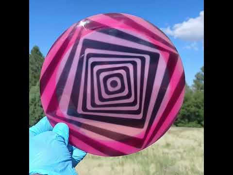 035702.01 VIP Queen Spiral Square geometric custom disc golf understable distance driver.