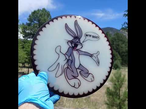 020302.01 Opto Sparkle Compass Bugs Bunny WTF! disc golf midrange from Latitude 64.