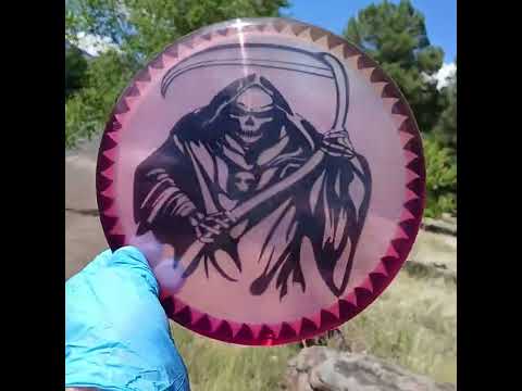 Latitude 64 Opto Ice Fuse Grim Reaper Clear Blue Disc Golf Midrange - Custom Dyed Discs