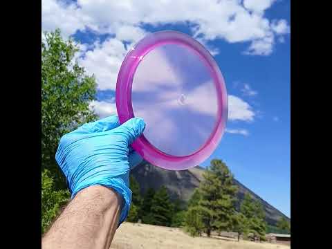 88017210.06 Lucid Ice Criminal purple blank overstable disc golf fairway driver from Dynamic Discs.