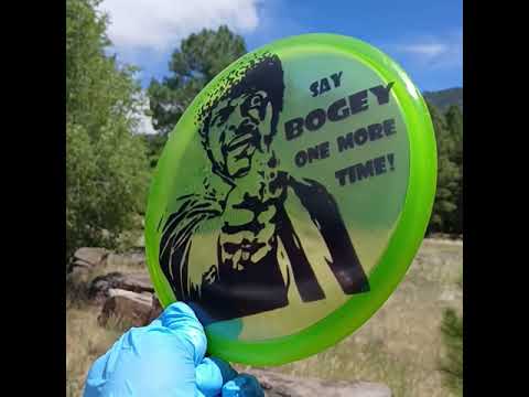 Dynamic Discs Lucid Ice Judge Samuel Jackson Yellow Disc Golf Putter - Custom Dyed Disc