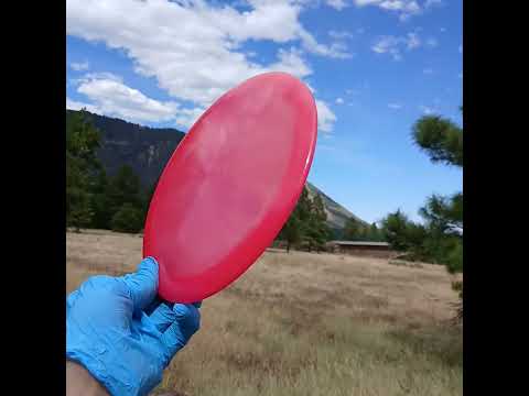 88018003.11 Lucid Air Evader red wiped disc golf fairway driver from Dynamic Discs.