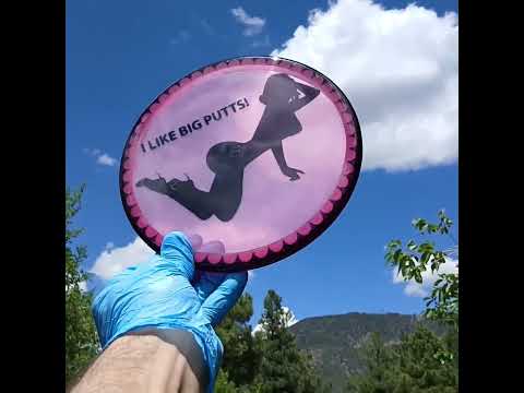 Dynamic Discs Lucid Ice Suspect I Like Big Putts Pink Disc Golf Putter - Custom Dyed Disc