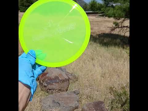88011210.02 Lucid Ice Culprit yellow Prototype overstable disc golf midrange/putter hybrid from Dynamic Discs. ghost stamp wiped disc