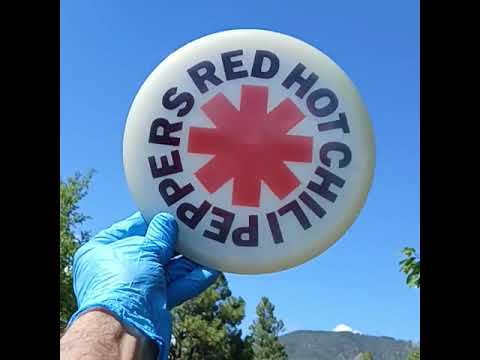 Latitude 64 Opto Fuse Red Hot Chili Peppers White Disc Golf Midrange - Custom Dyed Disc