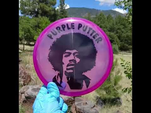 Dynamic Discs Lucid Marshal Jimi Hendrix Disc Golf Purple Putter - Custom Dyed Disc